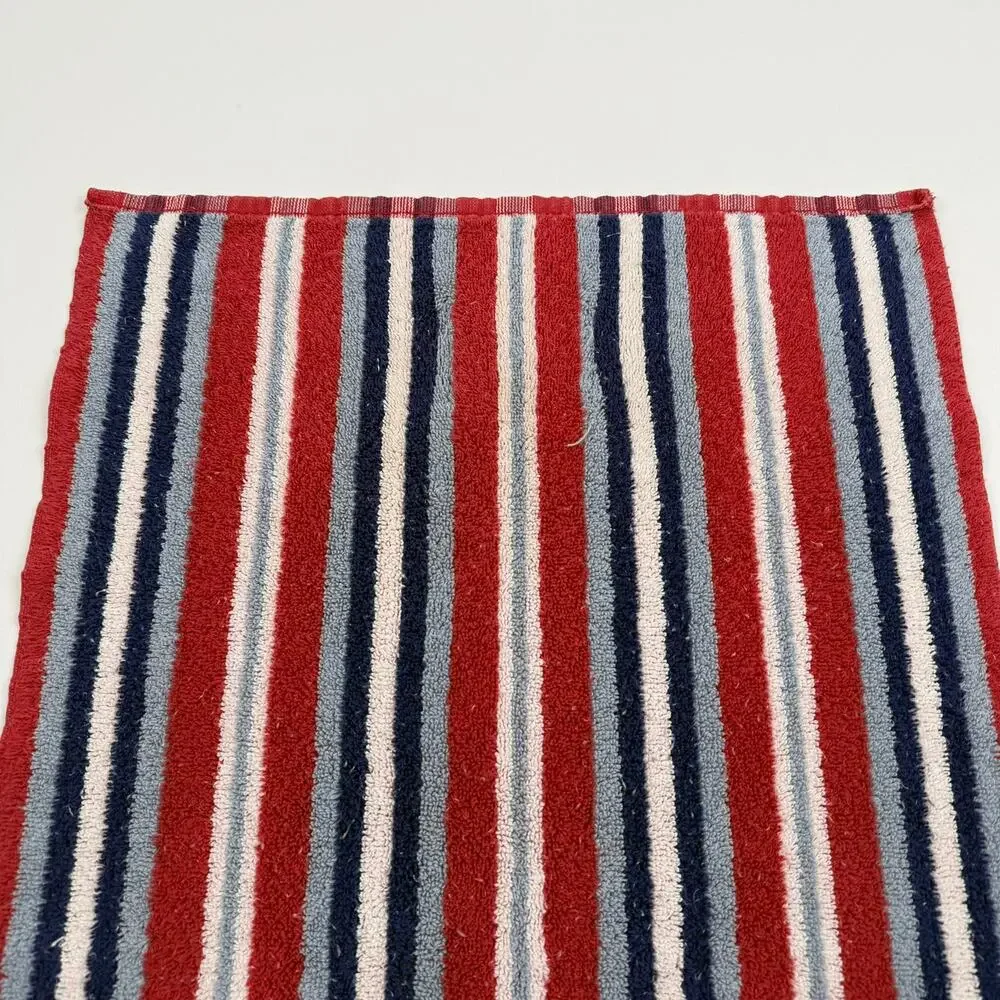 Ralph Lauren RL 67 Striped Cotton Hand Towels Nautical Made in USA Set of 2